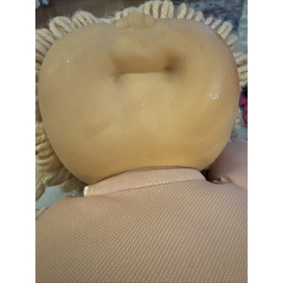 Cabbage Patch Kids Wheat Poodle Hair w/ 2 Ponytails Girl Green Eyes RARE - Picture 8 of 11